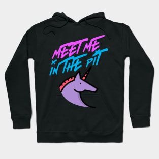 MEET ME IN THE PIT unicorn CUTE FUNNY DEATHCORE Hoodie